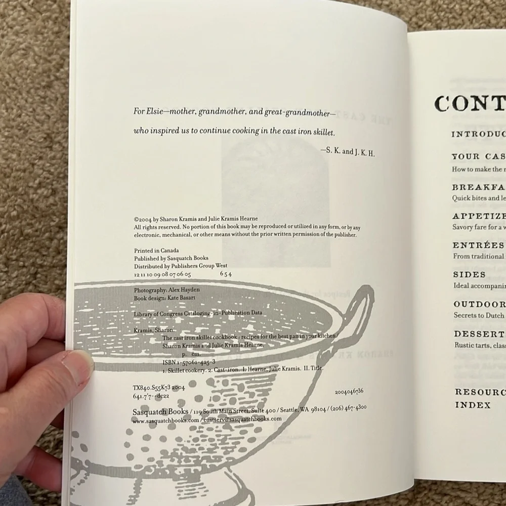 The Cast Iron Skillet Cookbook by Sharon Kramis & Julie Kramis Hearne